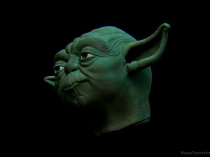 yoda head mask Modelo de Impressão 3D
