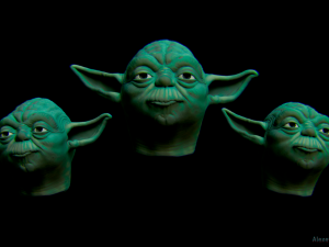 yoda head mask Modelo de Impressão 3D