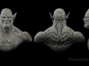 cyborg elf 3D-printmodel