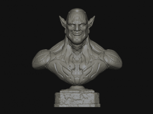 cyborg elf 3D-printmodel