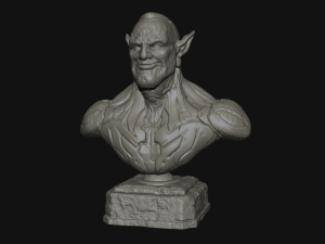 cyborg elf 3D-printmodel
