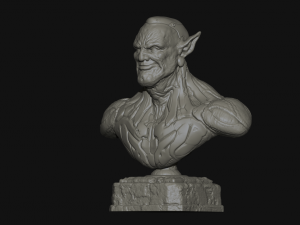 cyborg elf 3D-printmodel