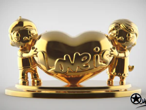 liefde is 3D printmodel