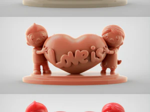 liefde is 3D printmodel