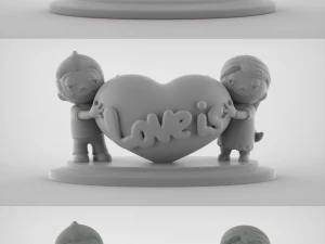 liefde is 3D printmodel