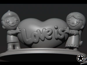 liefde is 3D printmodel