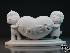 liefde is 3D printmodel