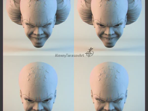 pennywise mask 3d-printable 3D Print Model