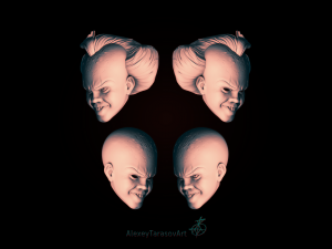 pennywise mask 3d-printable Modello di stampa 3D