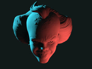 pennywise mask 3d-printable Modello di stampa 3D