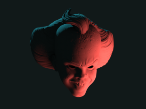 pennywise mask 3d-printable Modello di stampa 3D
