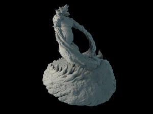 goku dragon ball z stand 3D Print Model