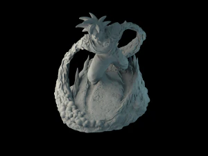 goku dragon ball z stand 3D Print Model