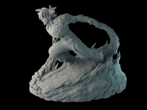 goku dragon ball z stand 3D Print Model