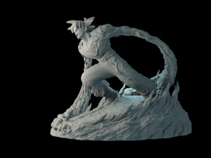 goku dragon ball z stand 3D Print Model