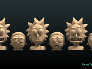 rick and morty pack1 3D 打印模型