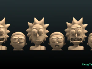 paquete de rick y morty1 Modelo de impresión 3D