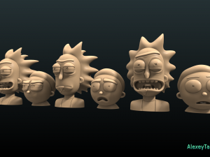 rick and morty pack1 3D 打印模型