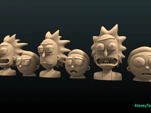 paquete de rick y morty1 Modelo de impresión 3D