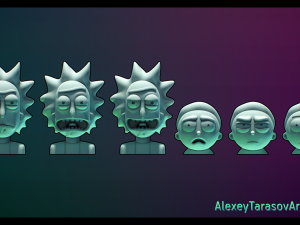 rick and morty pack1 3D 打印模型