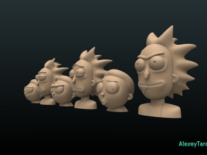 rick and morty pack2 Modelo de Impressão 3D