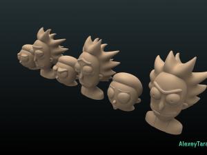 rick and morty pack2 Modelo de Impressão 3D