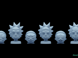 rick and morty pack2 Modelo de Impressão 3D