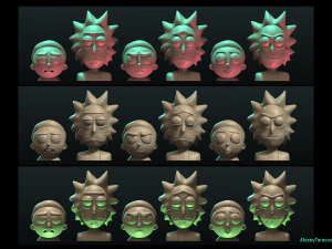 rick and morty pack2 3D Print Model