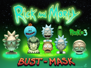 rick and morty pack3 3D-printmodel