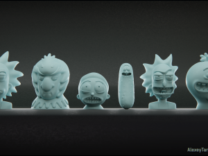 rick and morty pack3 3D 打印模型