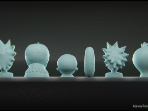 rick and morty pack3 3D 打印模型