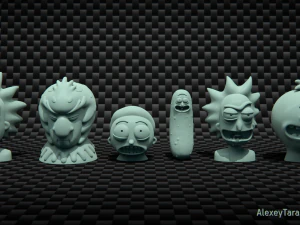 Rick e Morty Pack3 Modelo de Impressão 3D