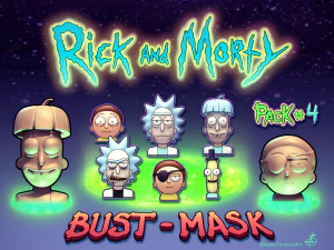 paquete de rick y morty4 Modelo de impresión 3D