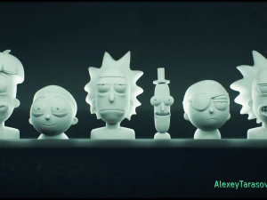 rick and morty pack4 3D Print Model