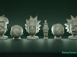rick and morty pack4 3D 프린트 모델