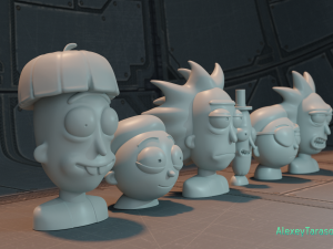 rick and morty pack4 3D 프린트 모델