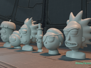 rick and morty pack4 3D 프린트 모델