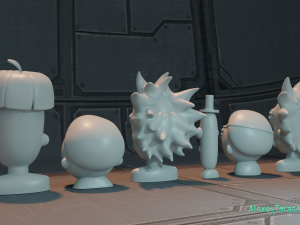 rick and morty pack4 3D 프린트 모델