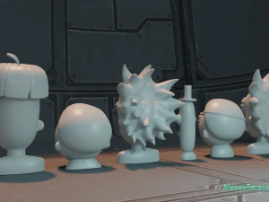 rick and morty pack4 3D Print Model