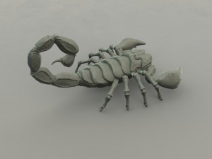 scorpion 3Dプリントモデル