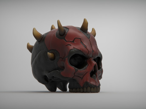 Darth Maul Skull for 3d printing Model do druku 3D