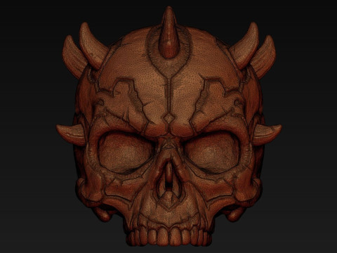 Darth Maul Skull for 3d printing Model do druku 3D