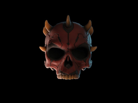 Darth Maul Skull for 3d printing Model do druku 3D