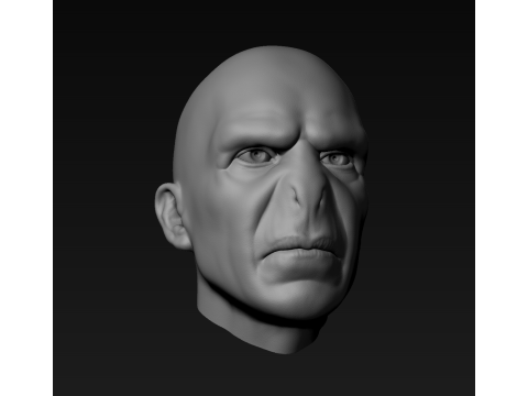 Lord Voldemort Kopf für den 3D-Druck 3D Druckmodell