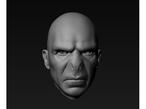 Lord Voldemort Kopf für den 3D-Druck 3D Druckmodell