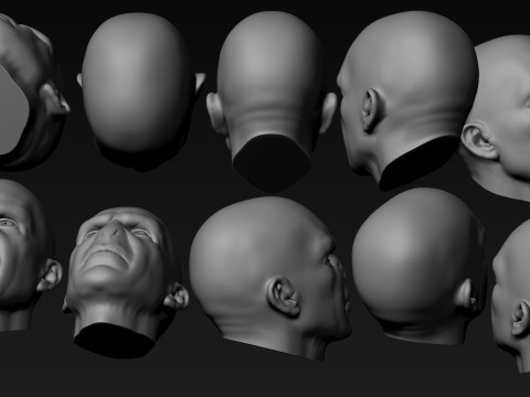 Lord Voldemort Kopf für den 3D-Druck 3D Druckmodell