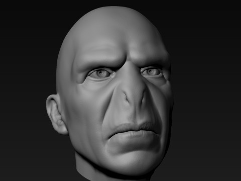 Lord Voldemort Kopf für den 3D-Druck 3D Druckmodell