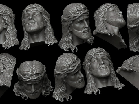 Jesus Christ head for 3d printing 3D 打印模型