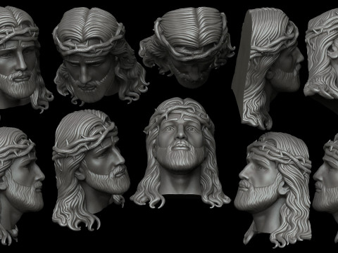 Jesus Christ head for 3d printing 3D Принт Модель