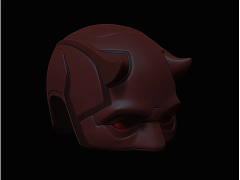 3D プリント用デアデビル マスク 3Dプリントモデル